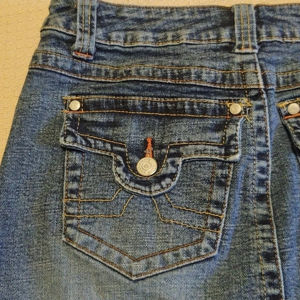 No Boundaries Junior's Stretch Denim Mini Skirt